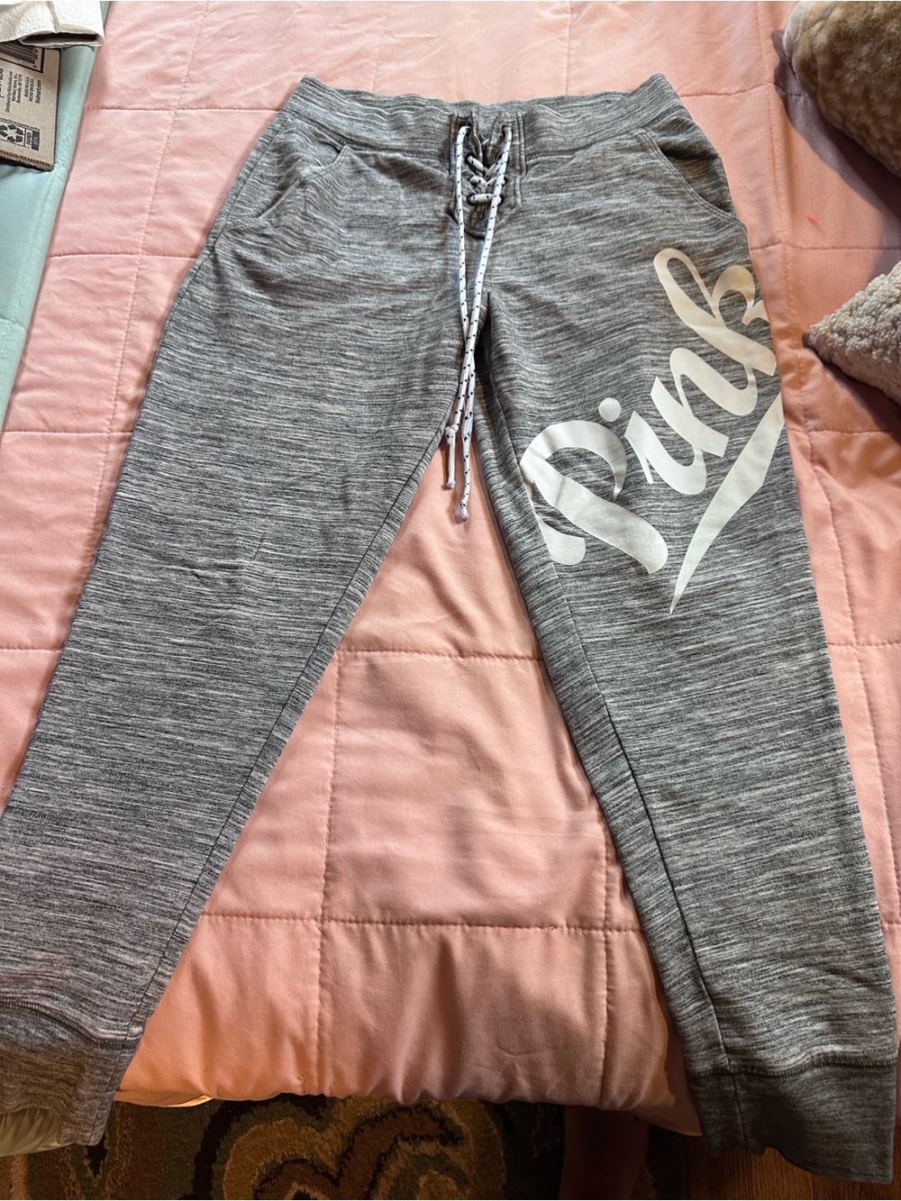Pink Victoria Secret joggers